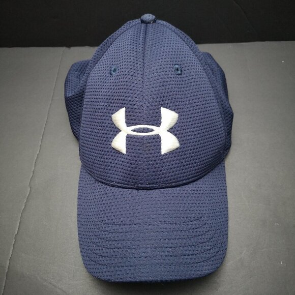 Under Armour Men's Size Large/XL Navy with White Baseball Hat - Picture 1 of 5